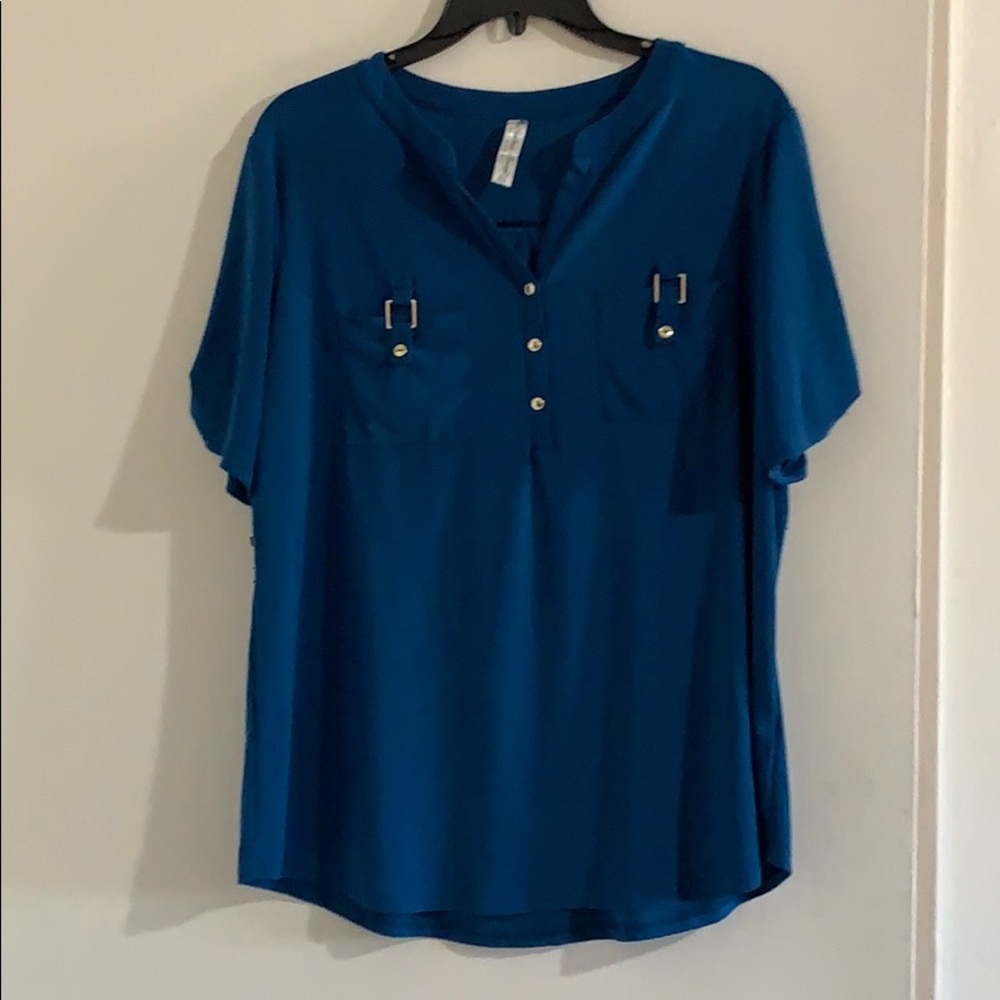 Women’s blue blouse xl